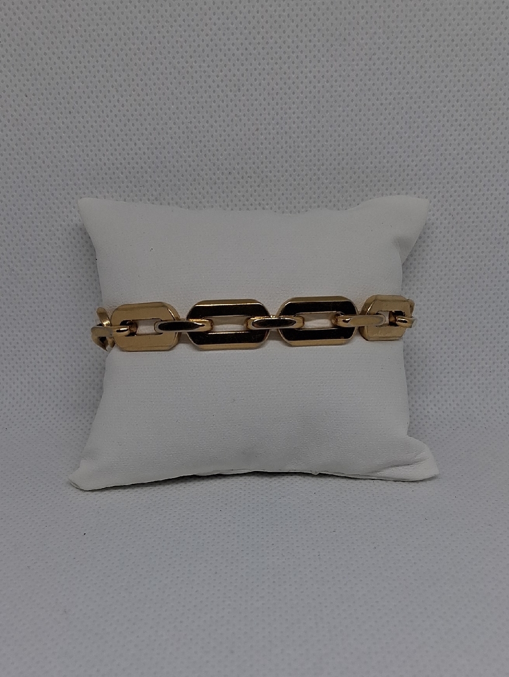 Monet Gold-Tone Geometric Link Bracelet
